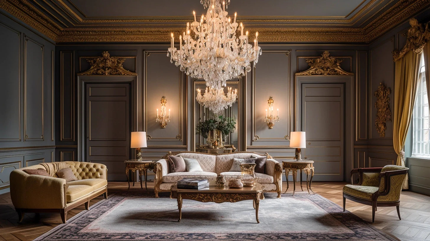 Klassiek interieur woonkamer