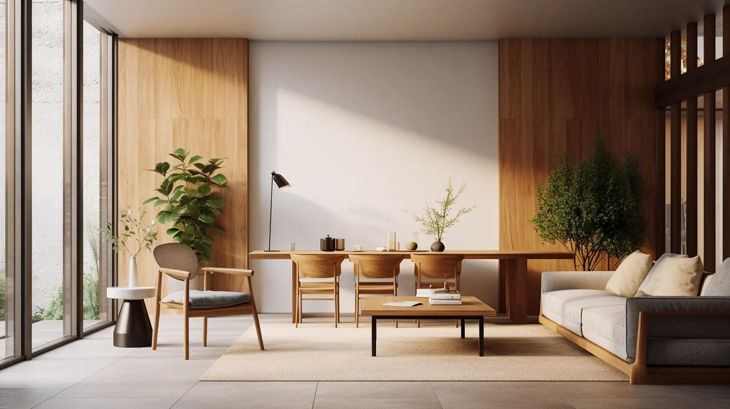 Modern interieur met hout