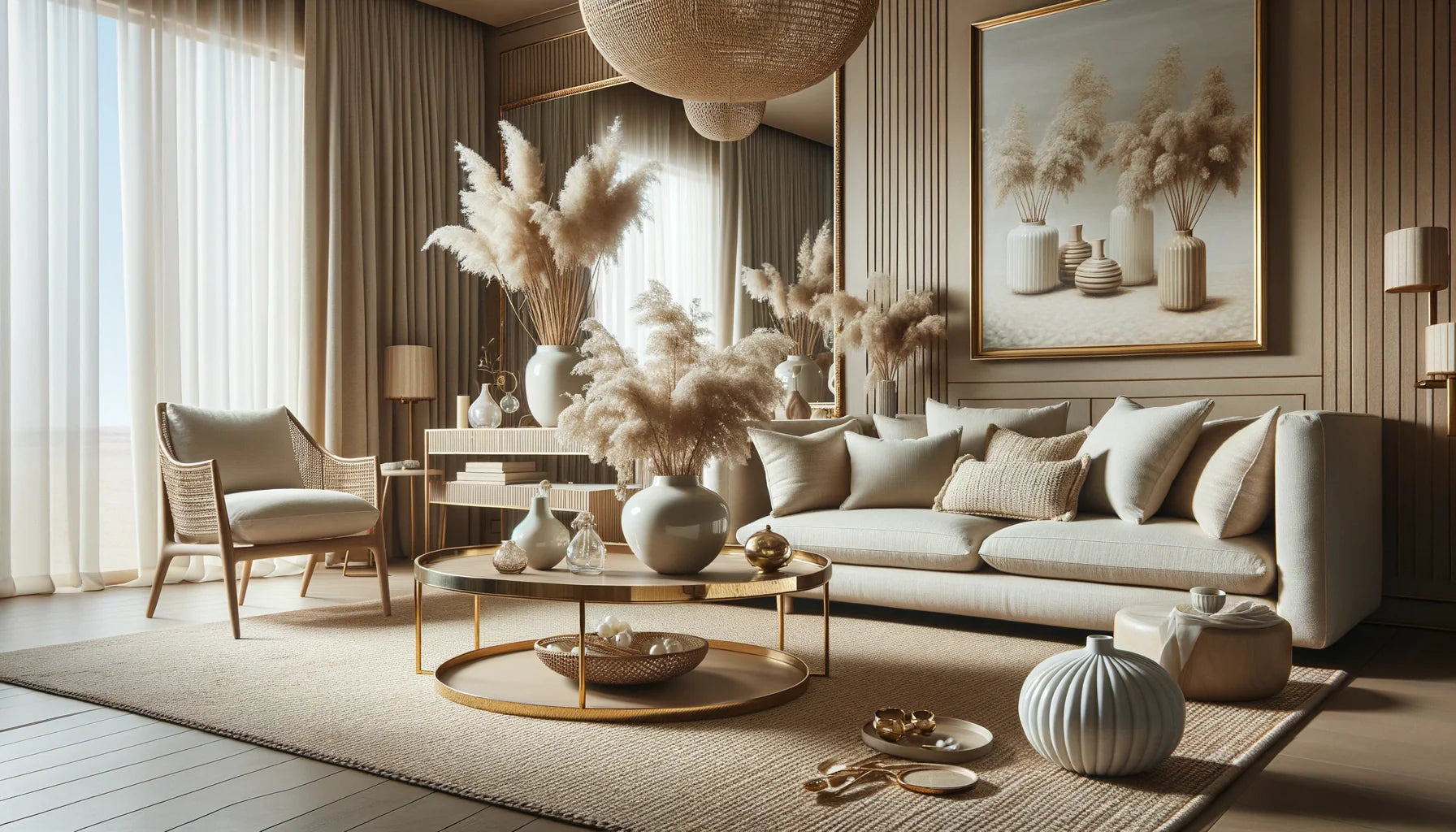 Verfijnde-Beige-Woonkamer-Natuurlijke-Luxe