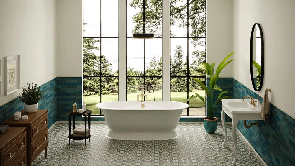 blauwe tegels badkamer inspiratie