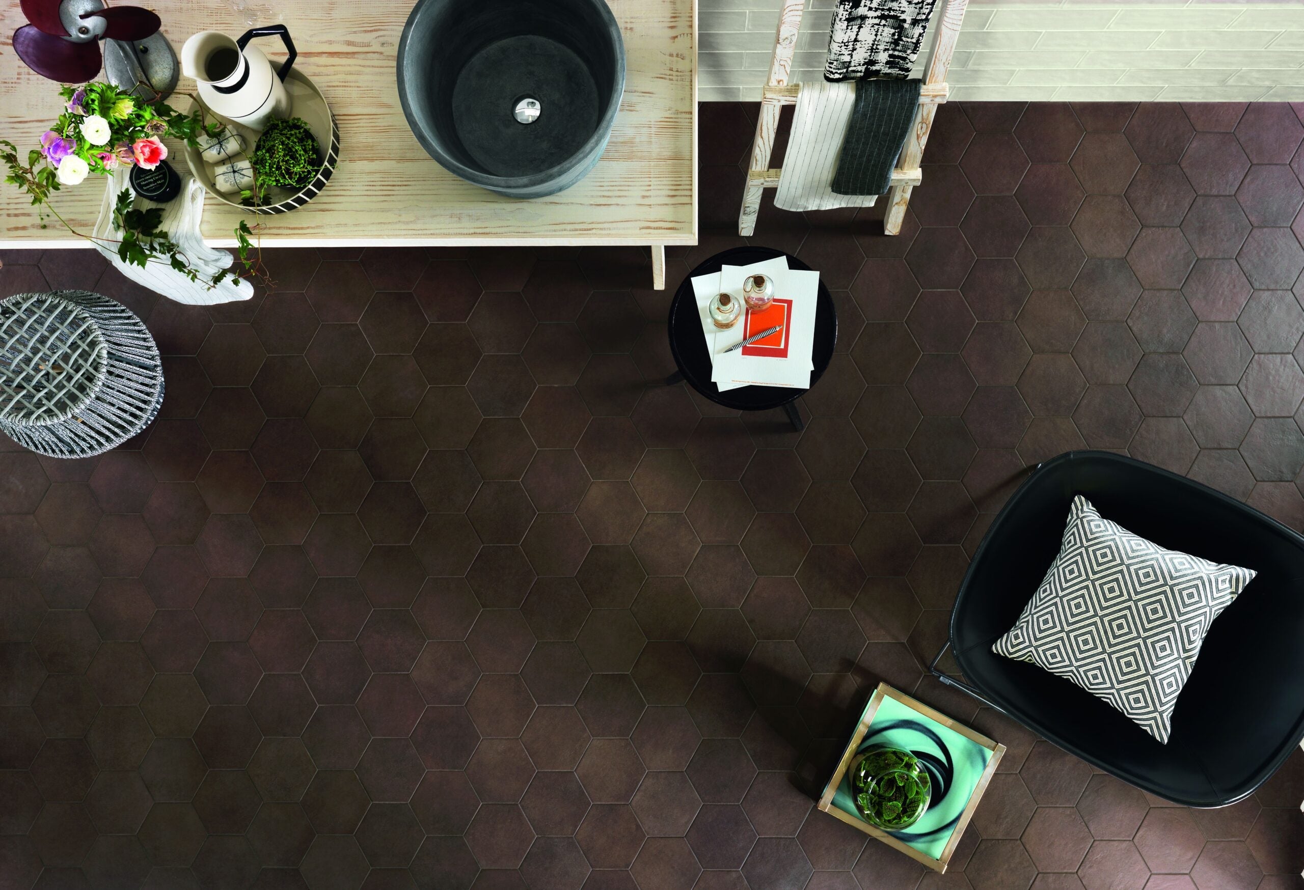 hexagon tegels badkamer inspiratie