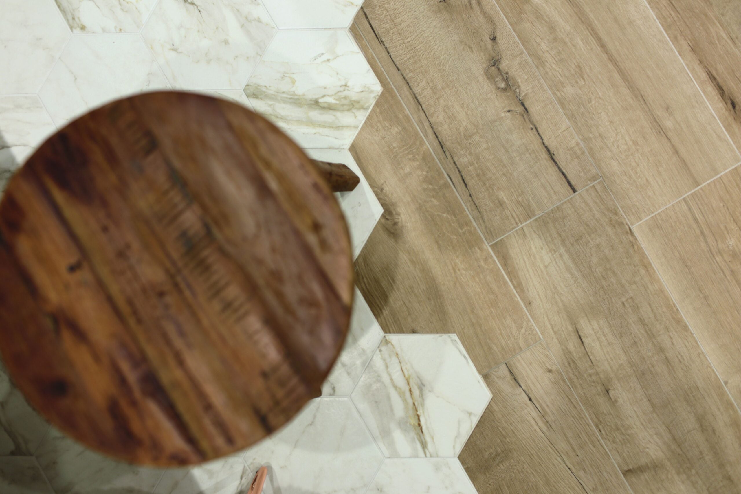 hexagon tegels toilet inspiratie