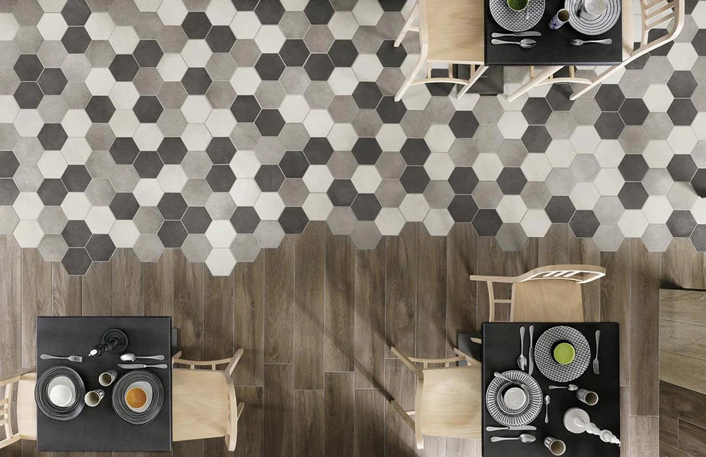 Hexagon tegels keuken