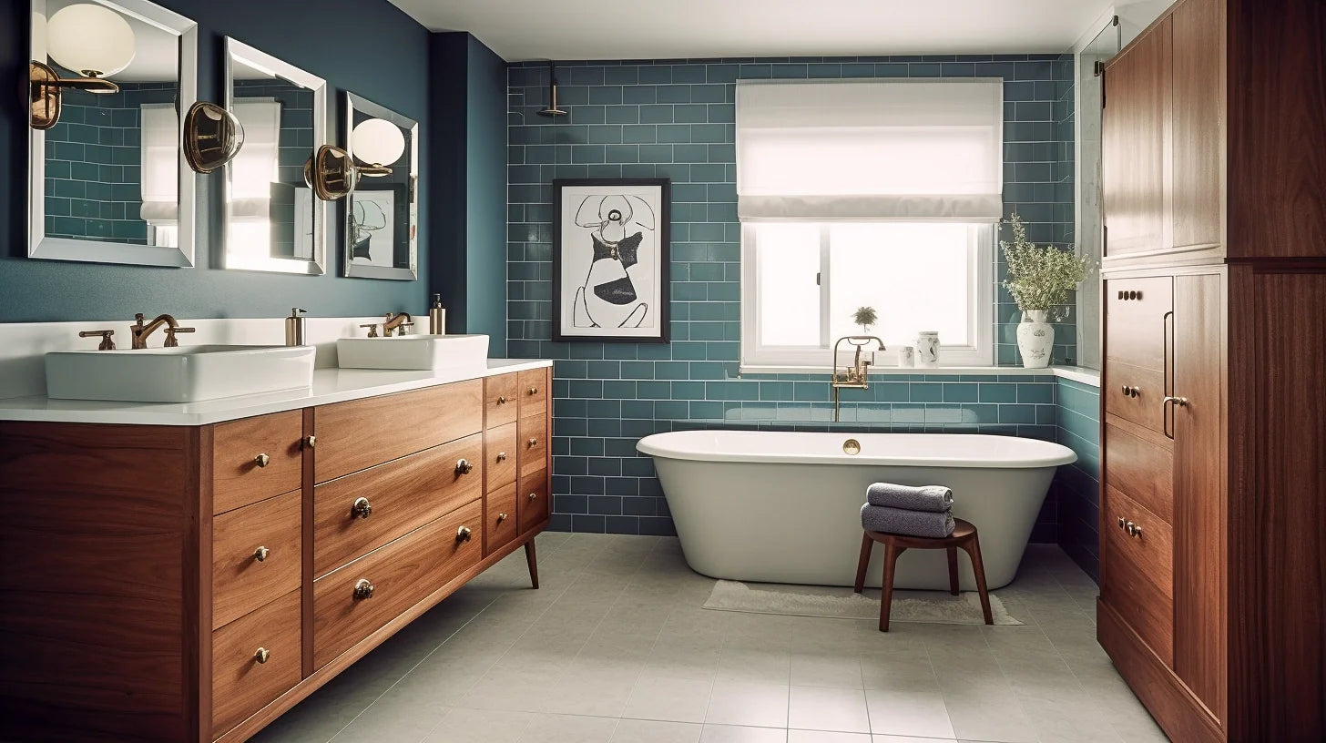 jaren 50 interieur - Badkamer