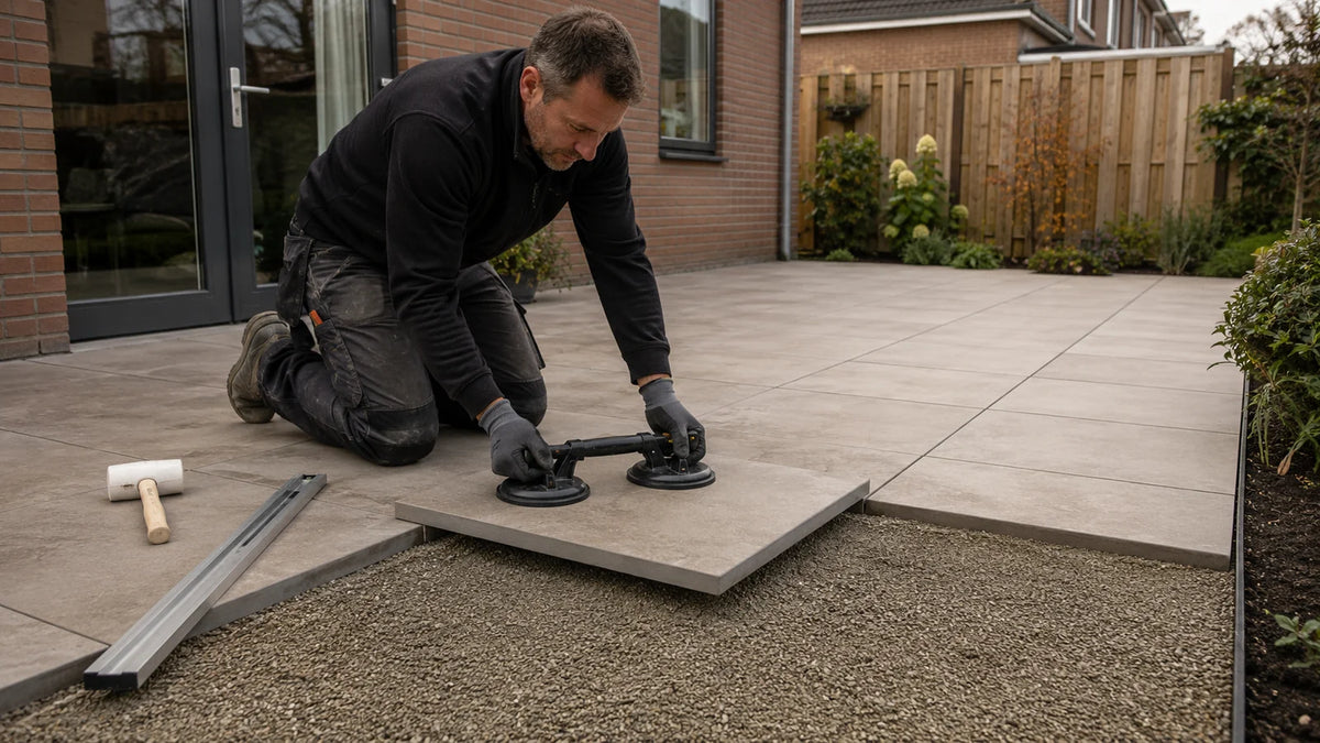 Keramische tegels 2 cm leggen