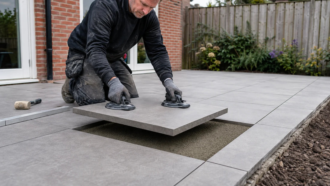 Keramische tegels 3 cm dik leggen