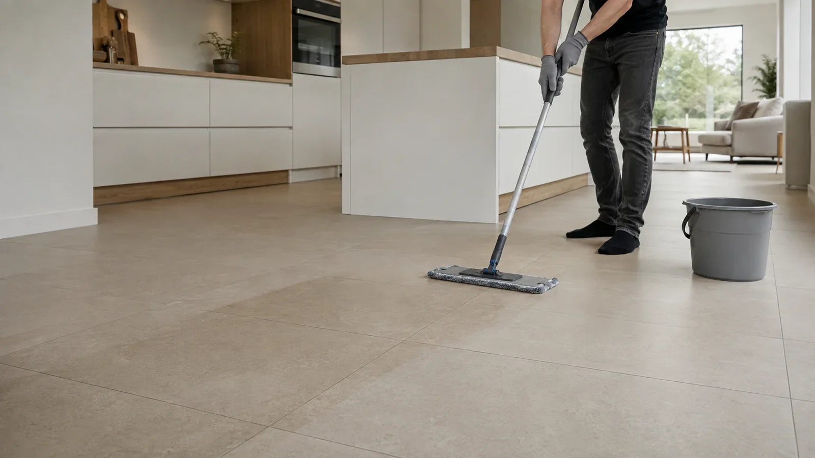 Keramische tegels schoonmaken binnen