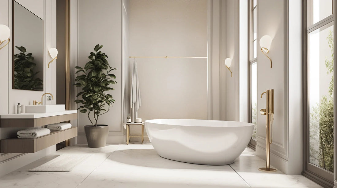 Modern chique interior voorbeeld badkamer