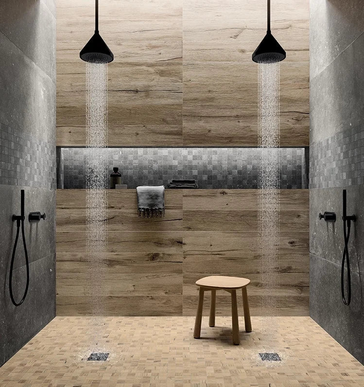 Houtlook tegels badkamer