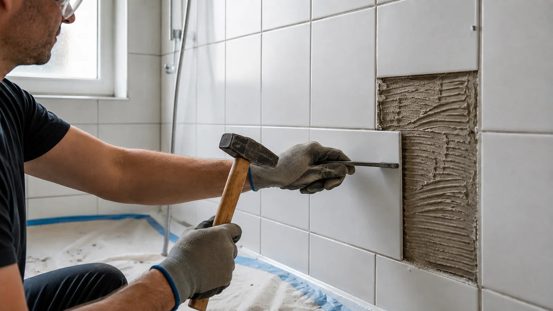Tegels badkamer verwijderen