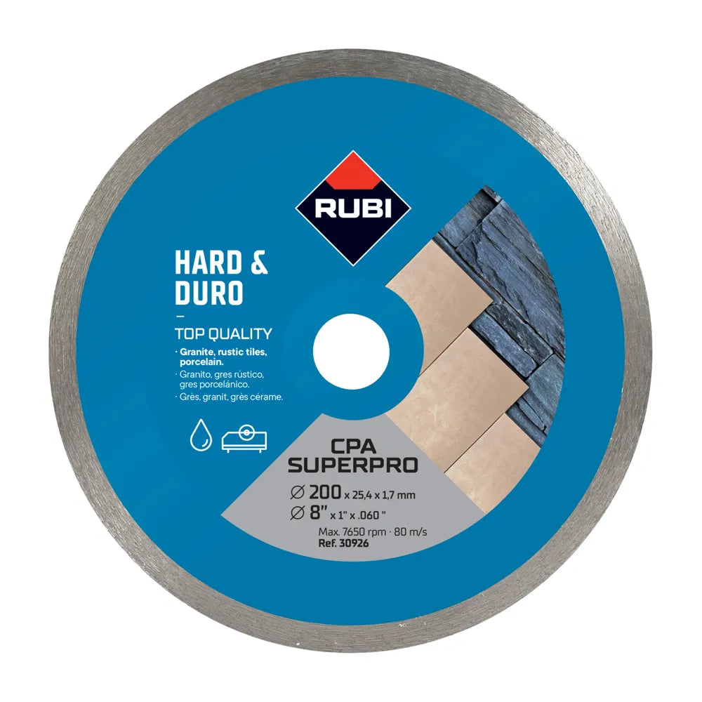 Rubi diamantzaagblad cpa nat 200mm 30926 gres/graniet
