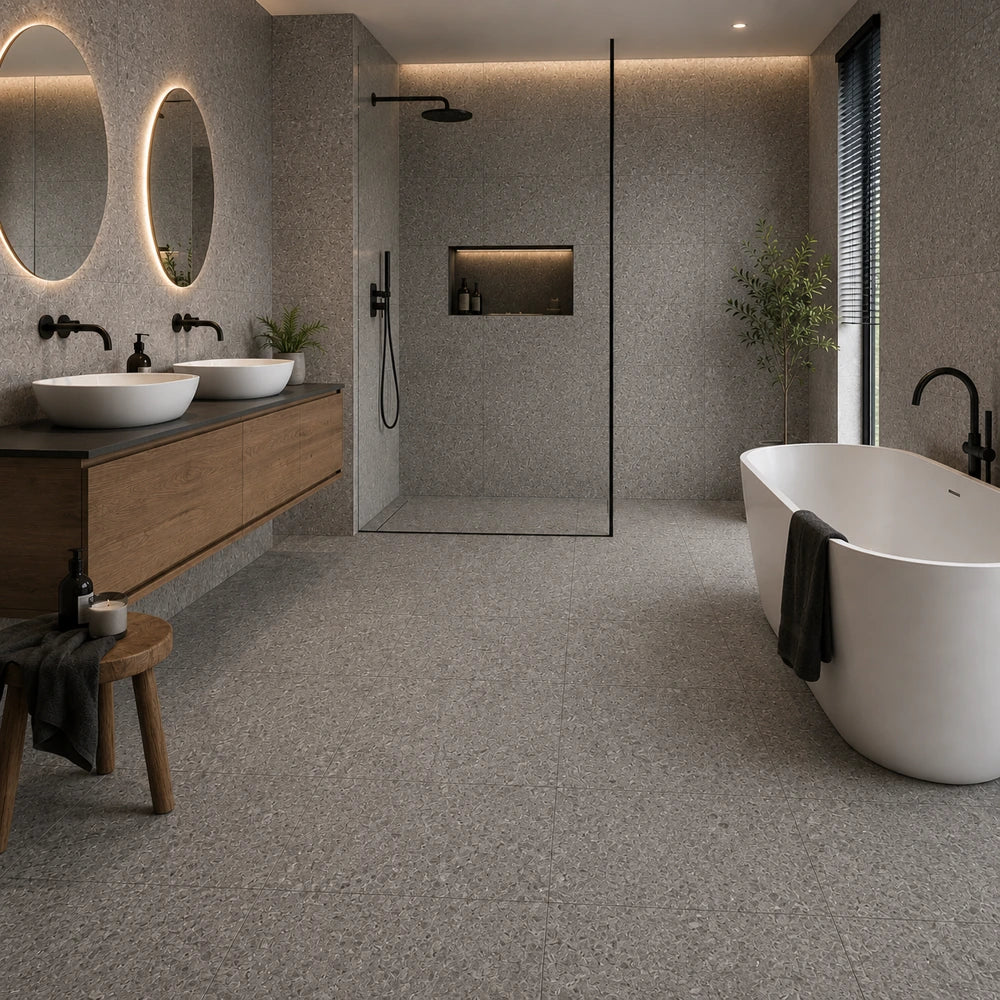 Mosa Core Collection - Warmgrijs - Vloertegel - 60x60cm - Mat - 4107VE