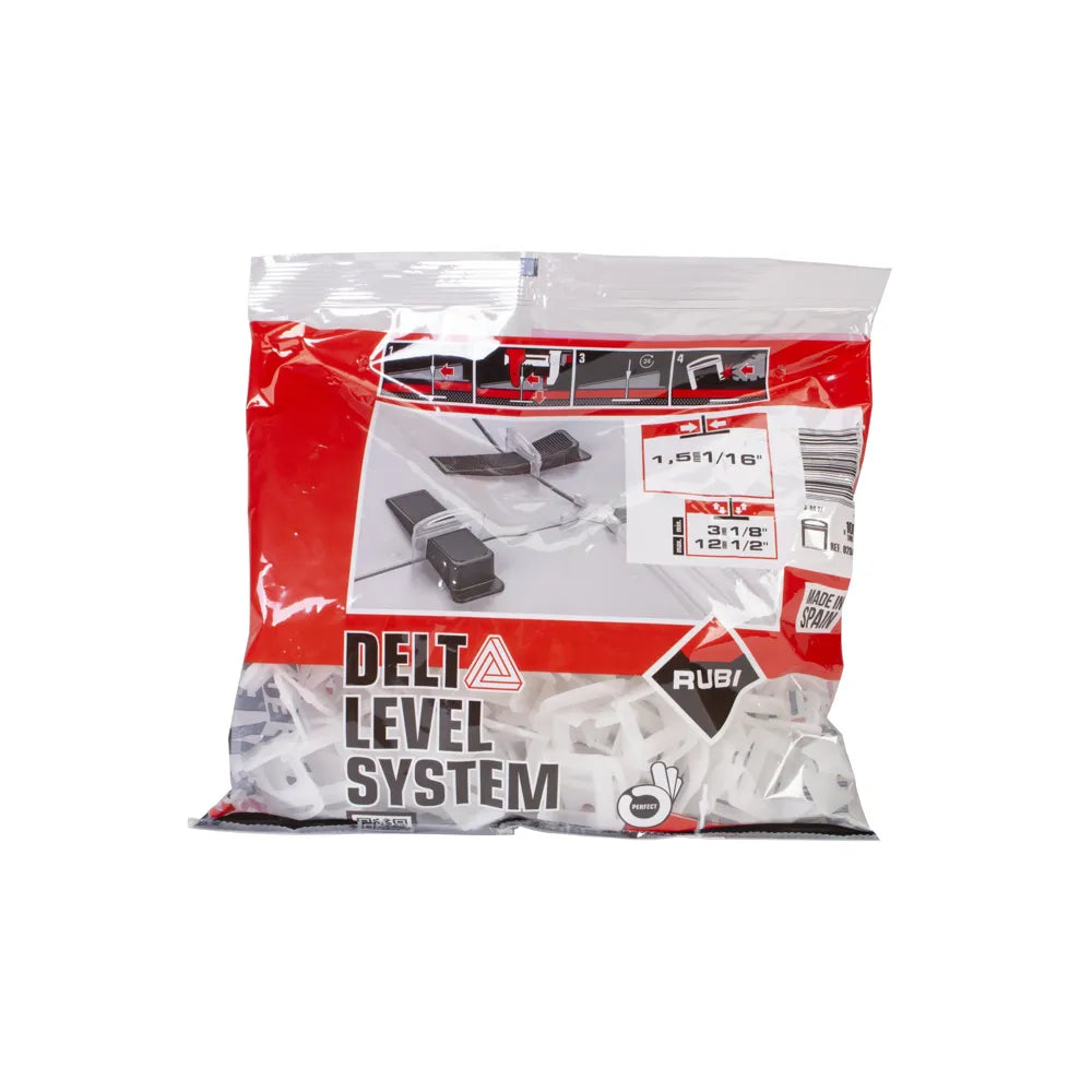 Rubi Delta Levelling Systeem - Clip 1,5mm h= 3-12mm - 100st