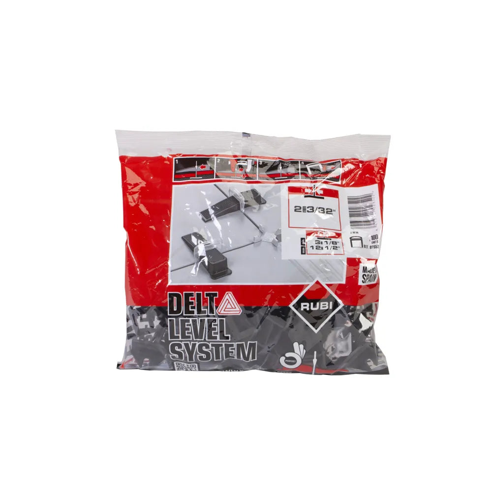 Rubi Delta Levelling Systeem - Clip 2,0mm h= 3-12mm - 100st