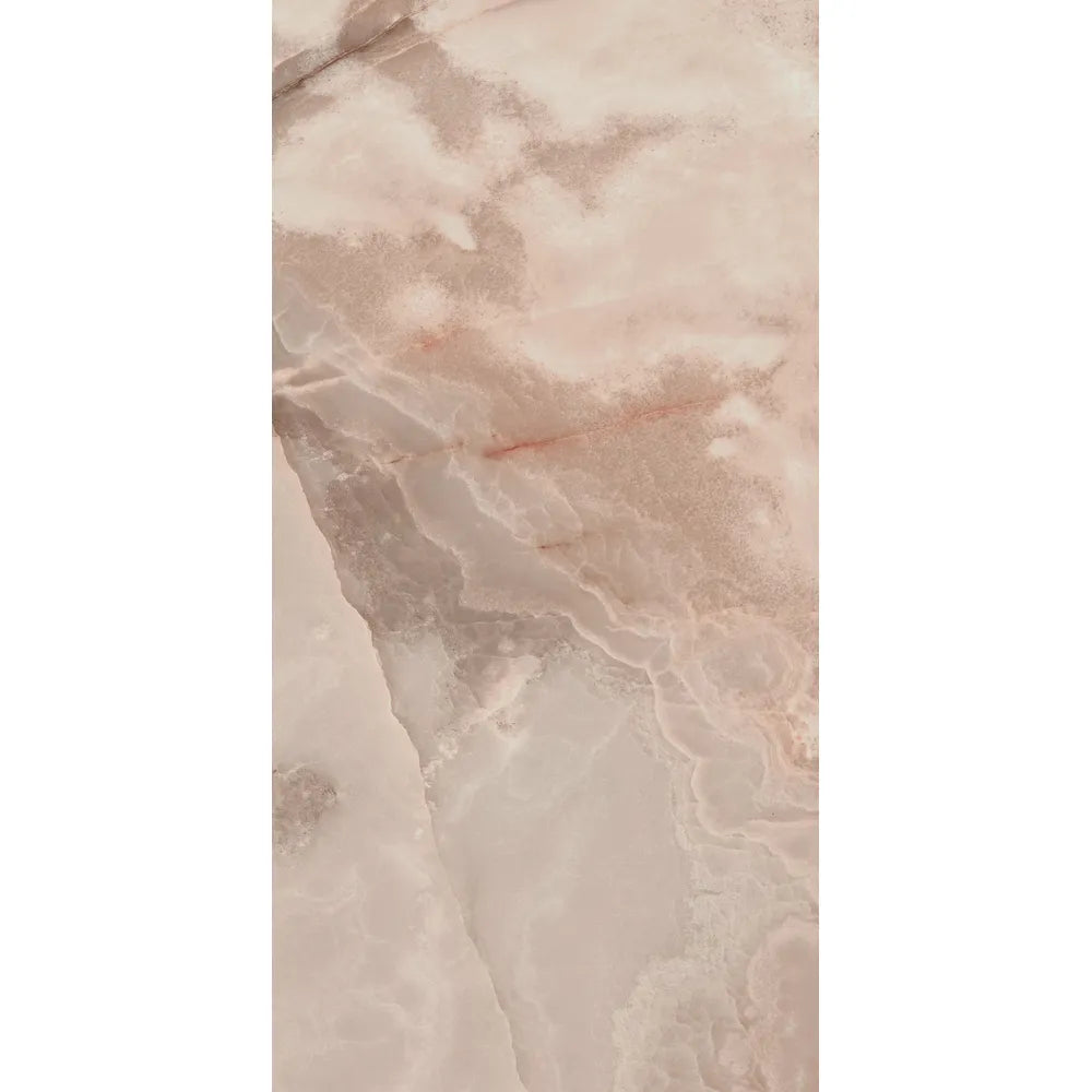 Marmerlook – Vloertegel – Roze – 60x120cm – Gepolijst – F52RERO