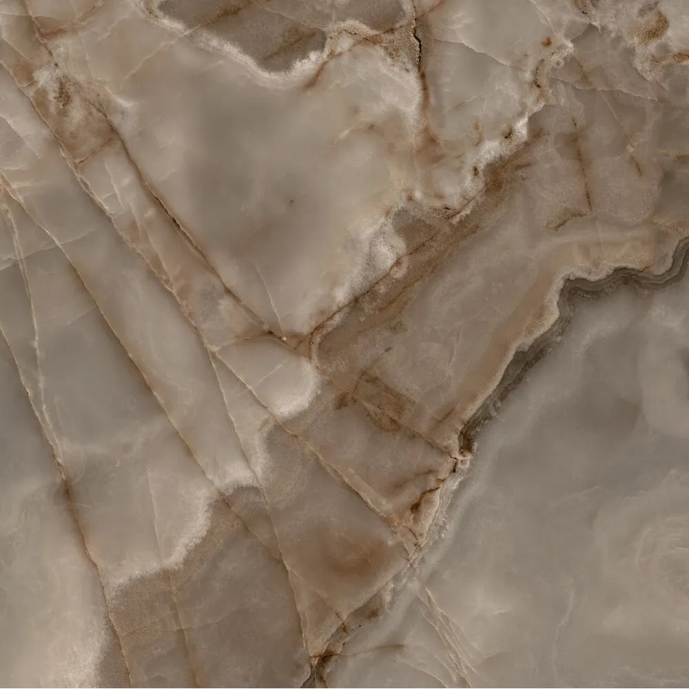 Marmerlook – Vloertegel – Bruin – 120x120cm – Gepolijst – F52RECH