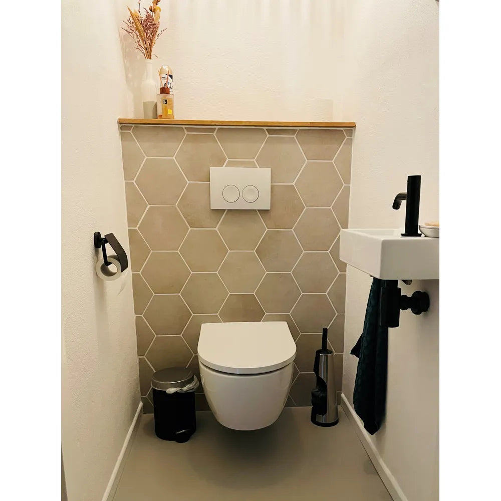 Betonlook - Vloertegel - Zand - 21x18,2cm - Mat - R85RECO