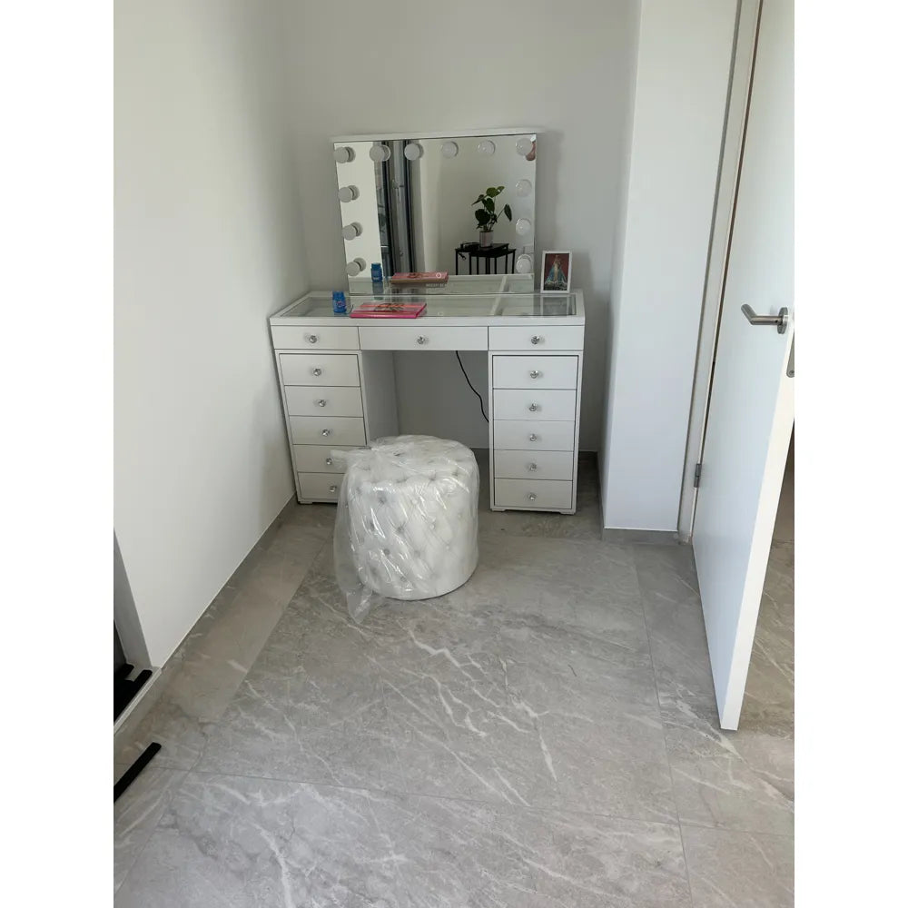 Natuursteenlook - Vloertegel - Lichtgrijs - 120x120cm - Mat - F25BSMO