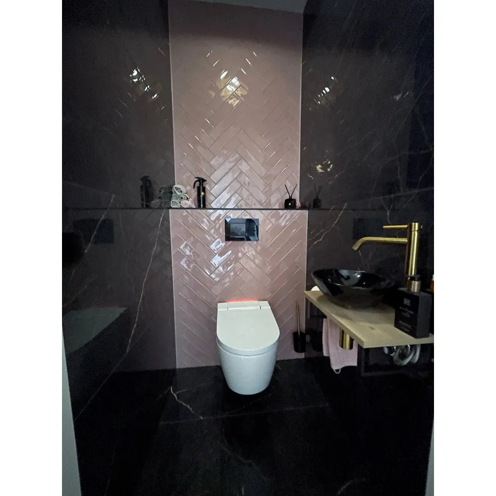 Marmerlook - Vloertegel - Zwartblauw - 60x120cm - Gepolijst - F25SENL