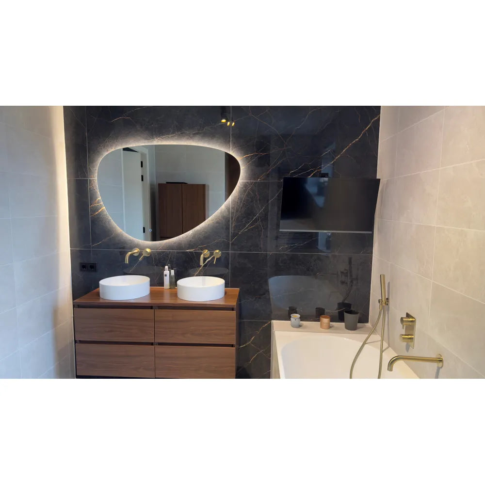 Marmerlook - Vloertegel - Zwartblauw - 60x120cm - Gepolijst - F25SENL