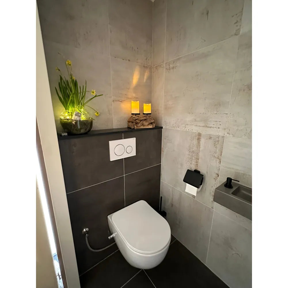 Roestlook - Vloertegel - Donkerbruin - 80x80cm - Mat - F25REBR