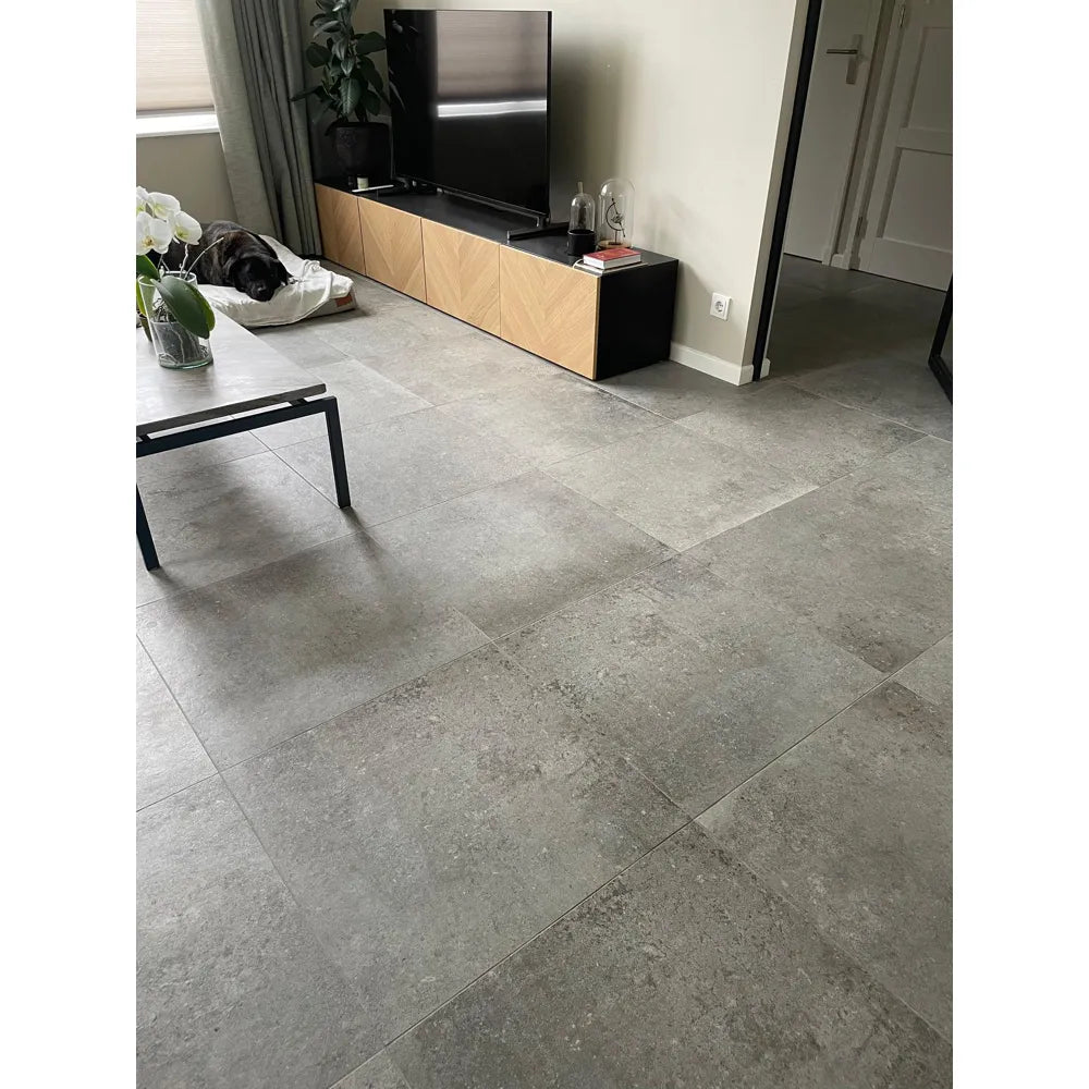 Natuursteenlook - Vloertegel - Grijs - 60x60cm - Mat - F25REFO