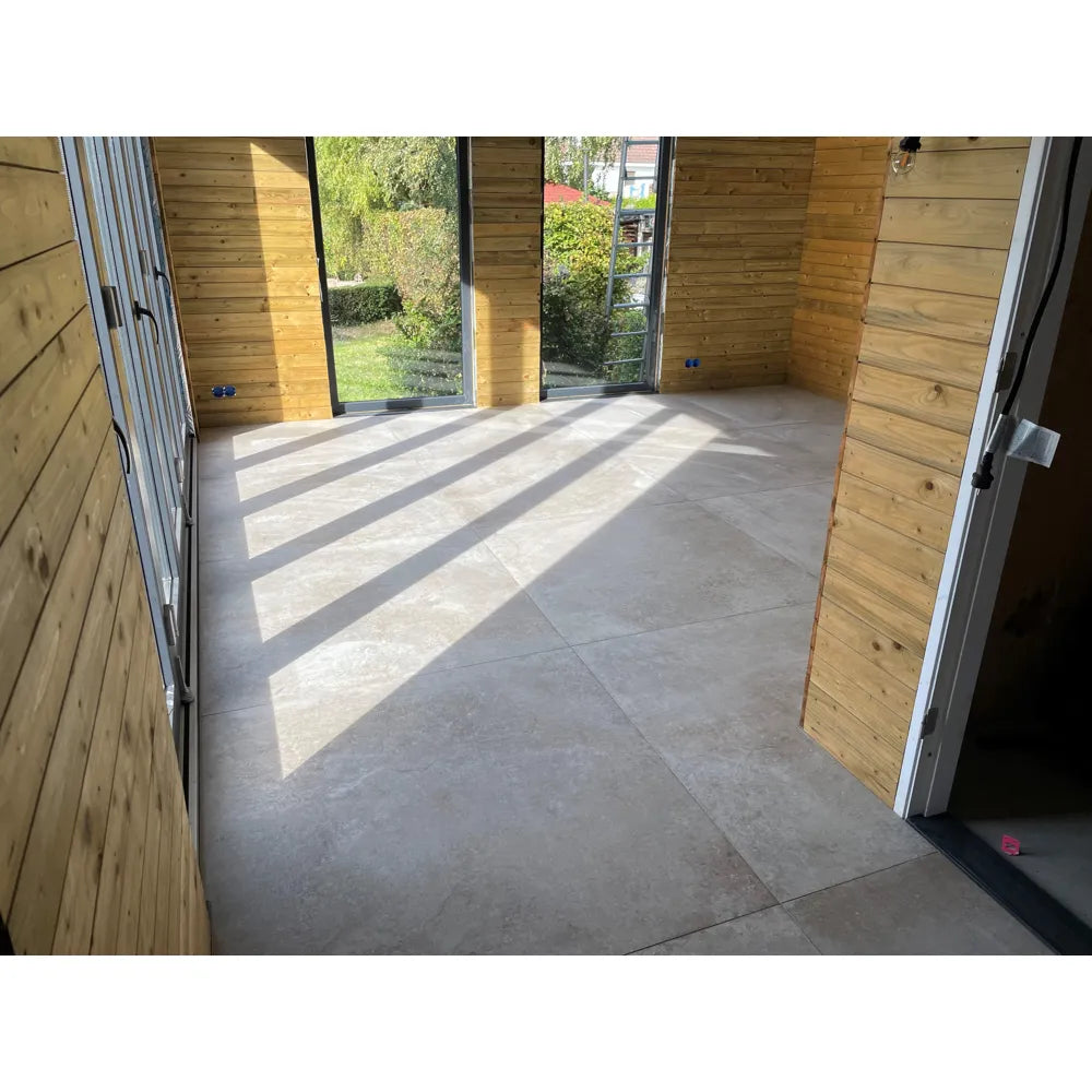 Natuursteenlook - Vloertegel - Greige - 120x120cm - Mat - F25RERO