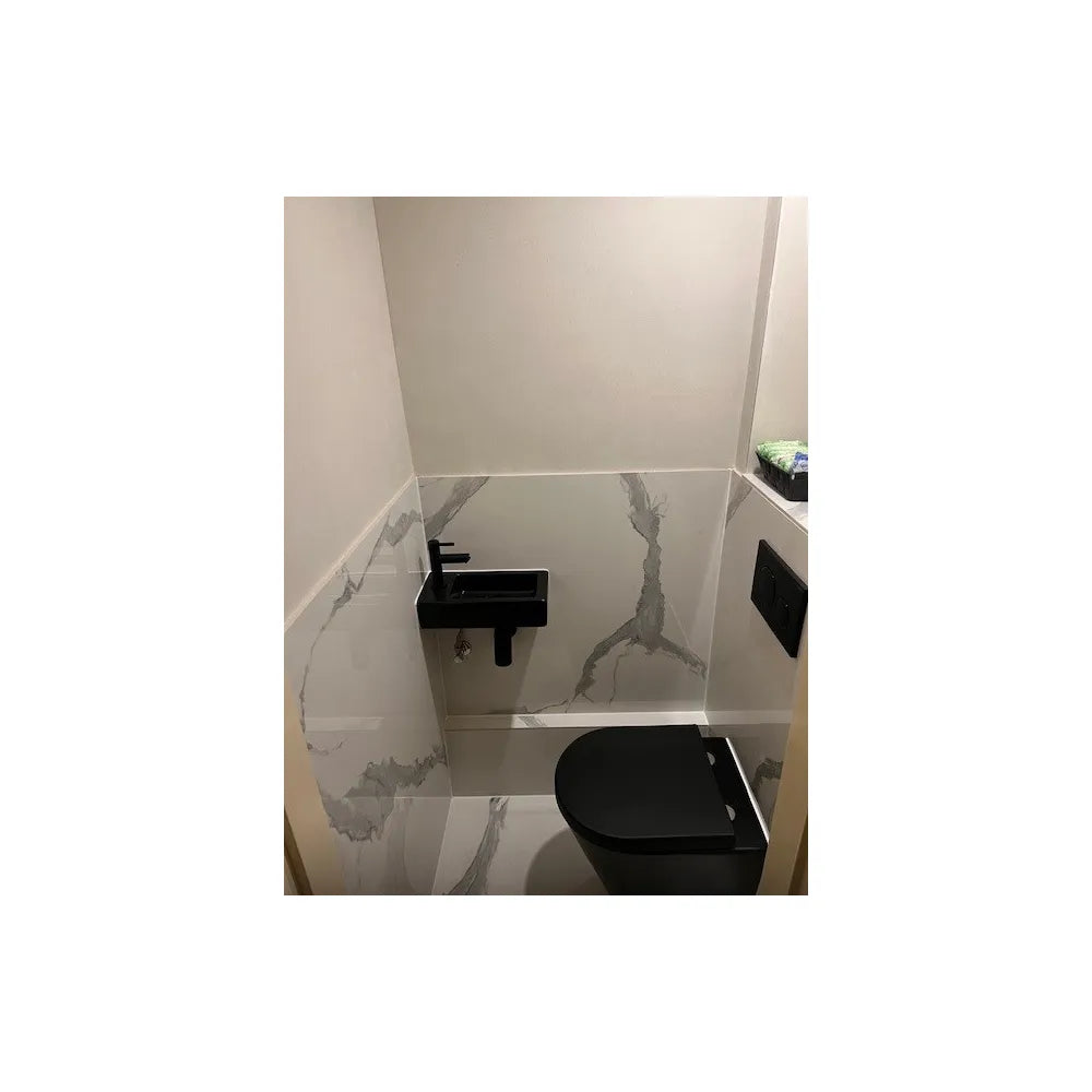 Marmerlook - Vloertegel - Wit - 120x120cm - Gepolijst - F25SESS