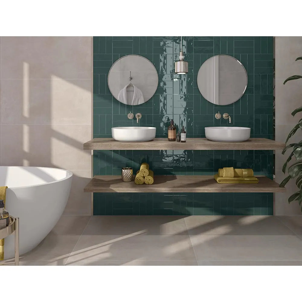 Wandtegel – Groen – 6,5x20cm – Glans – P10MFVE