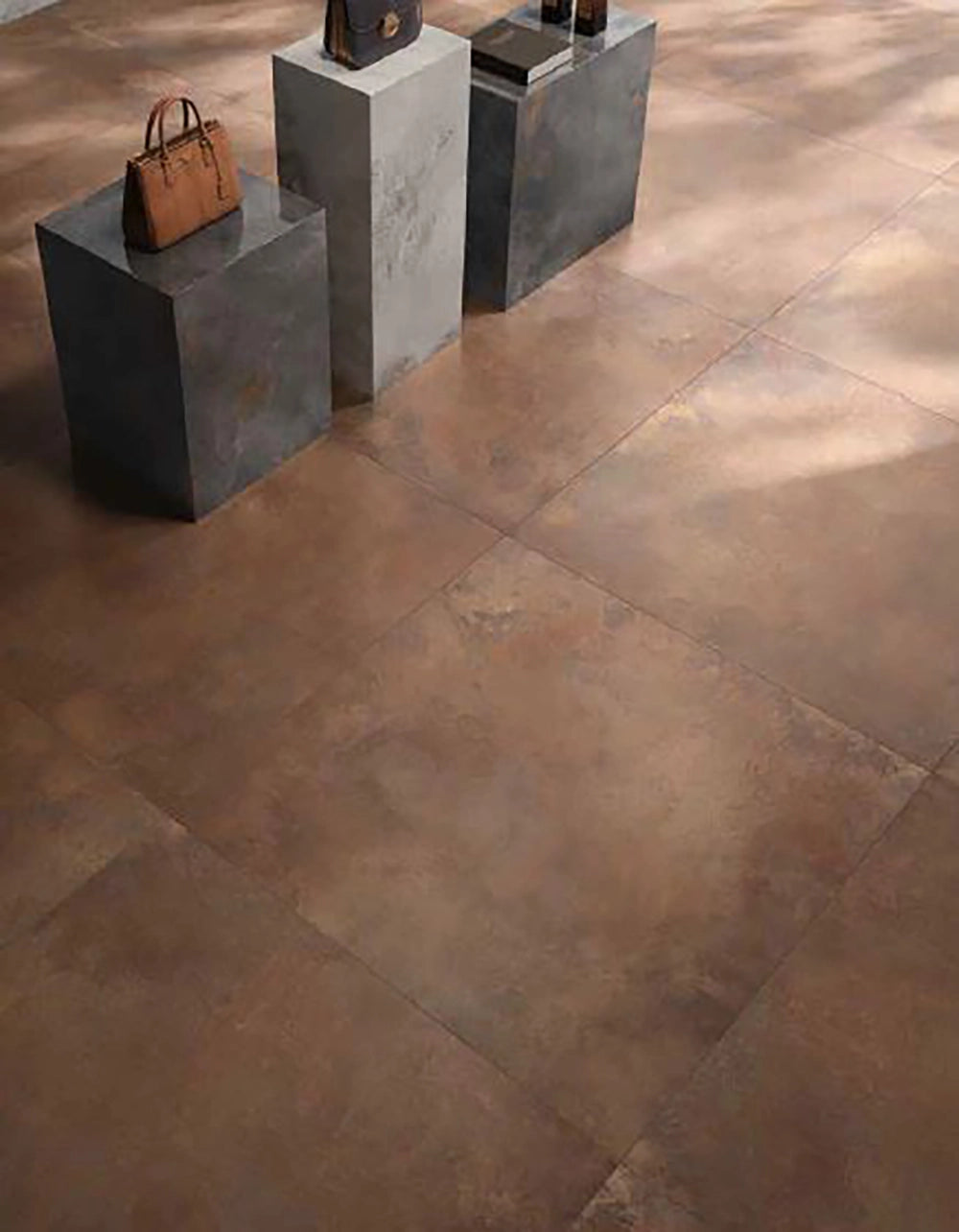 Caesar Alchemy - Copper - Vloertegel -  80x80cm - Mat - AFUD