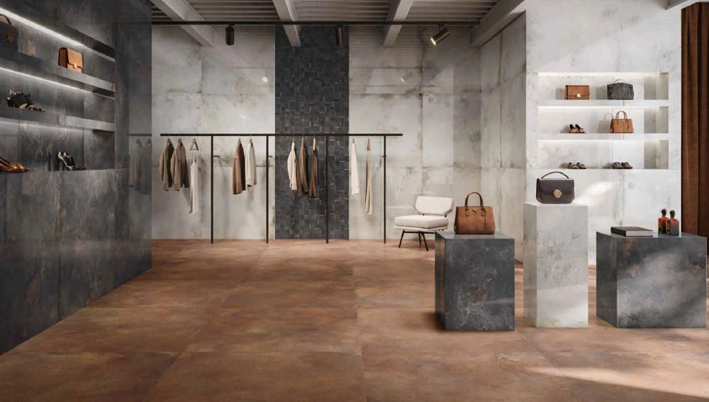 Caesar Alchemy - Copper - Vloertegel -  120x120cm - Mat - AFUP