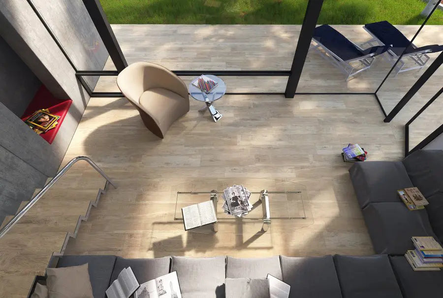 Del Conca Monteverde - MN1 Beige - Vloertegel - 16,5x100cm - Mat - 16MN01