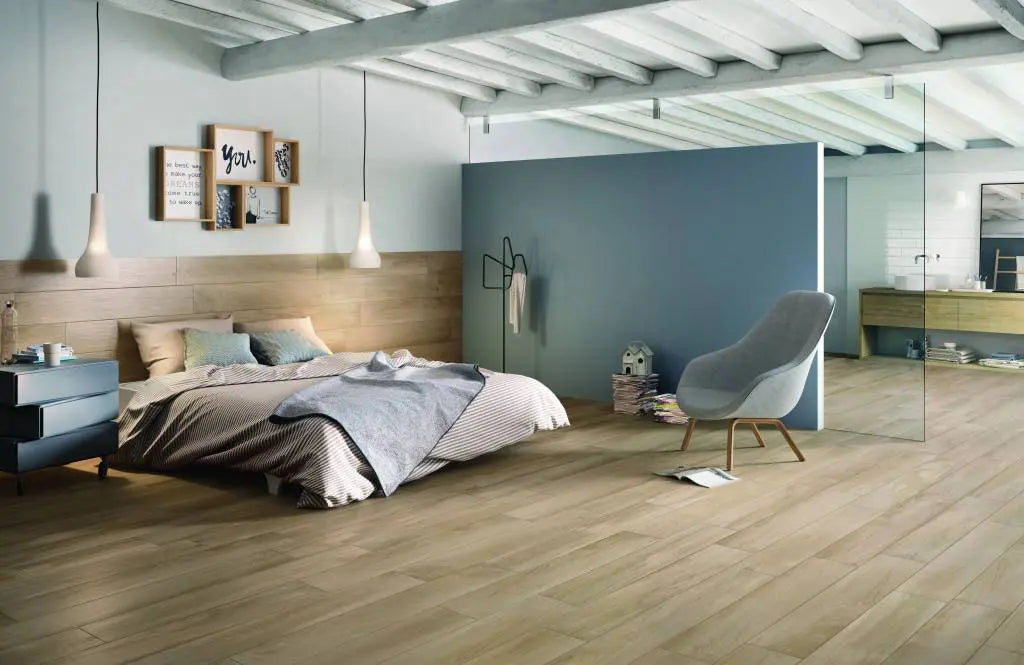 Ragno Woodplace - Caramel - Vloertegel - 20x120cm - Mat - R497