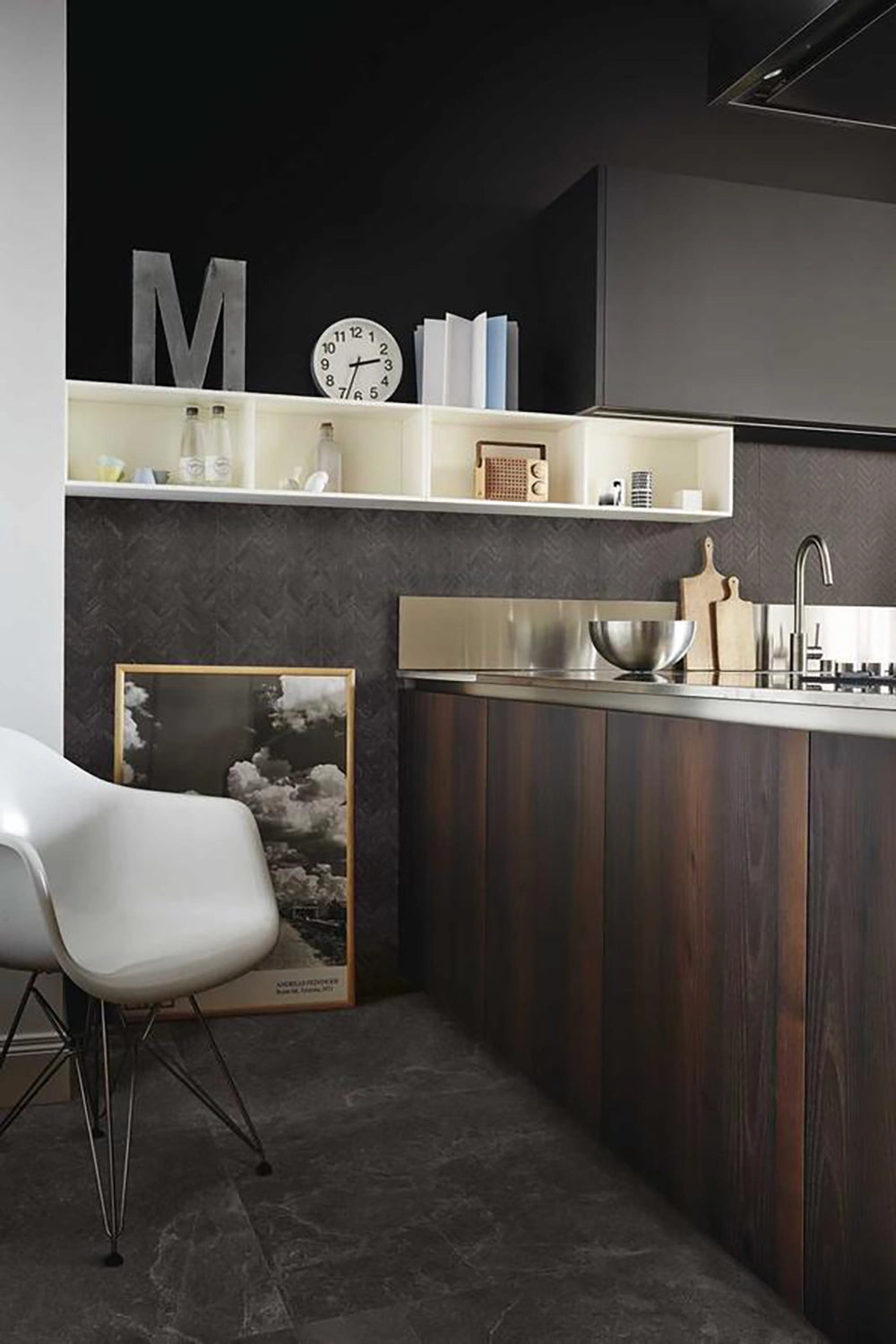 Ragno Realstone_Slate - Black - Plinttegel - 7x75cm - Mat - R6FL