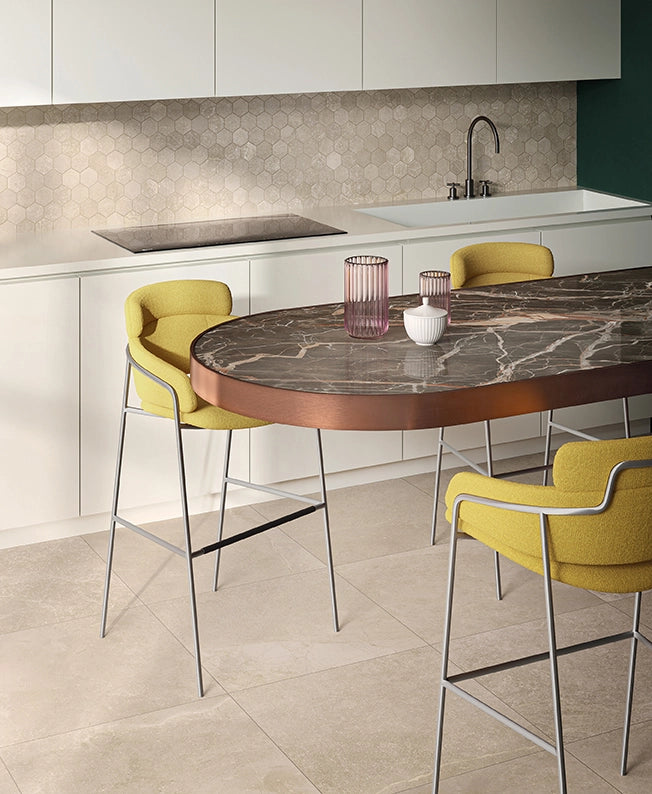 Natuursteenlook - Vloertegel - Zand - 60x60cm - Mat - F50PLVE