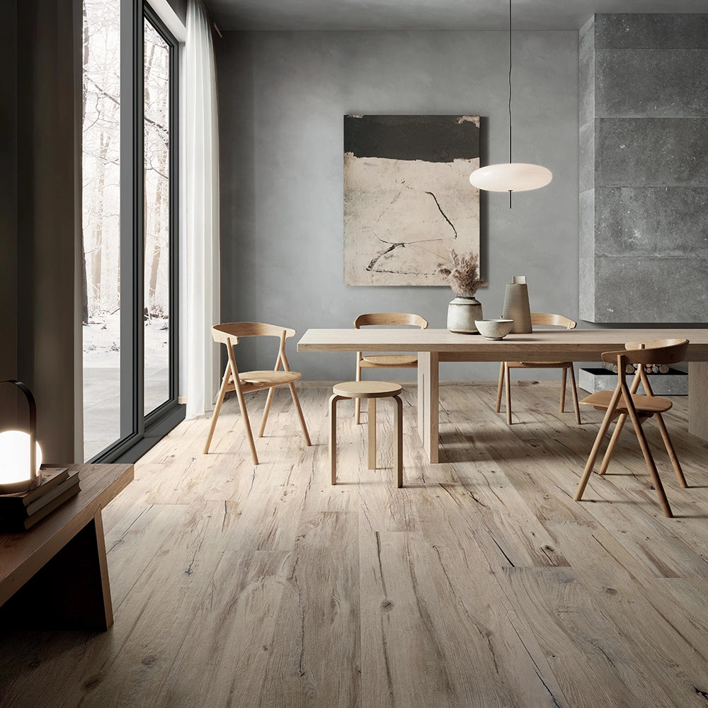 Flaviker Nordik Wood - Beige - Plinttegel - 6,5x120cm - Mat - 0004616