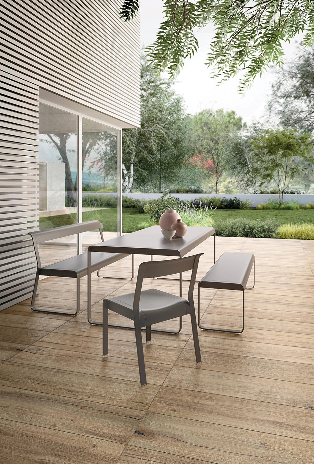 Flaviker Nordik Wood - Gold - Plinttegel - 6,5x120cm - Mat - 0004617