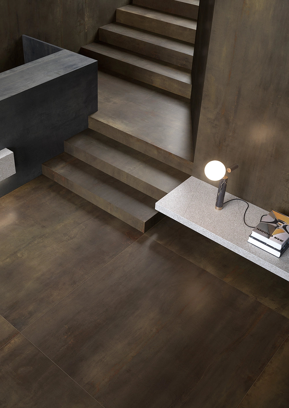 Flaviker Rebel - Bronze - Plinttegel - 5,5x60cm - Mat - 0004169