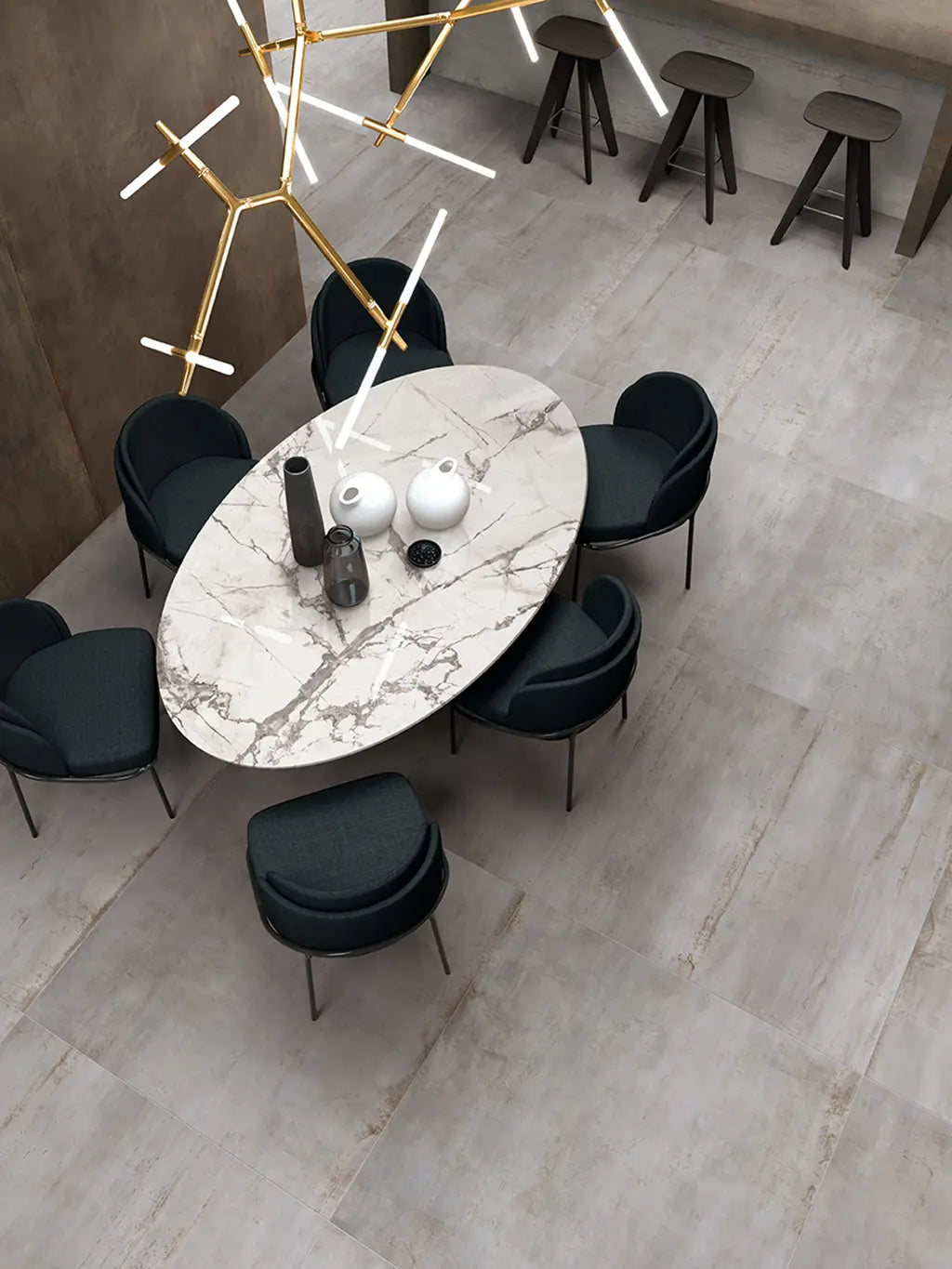 Flaviker Rebel - Silver - Vloertegel - 120x280cm - Mat - 0008669