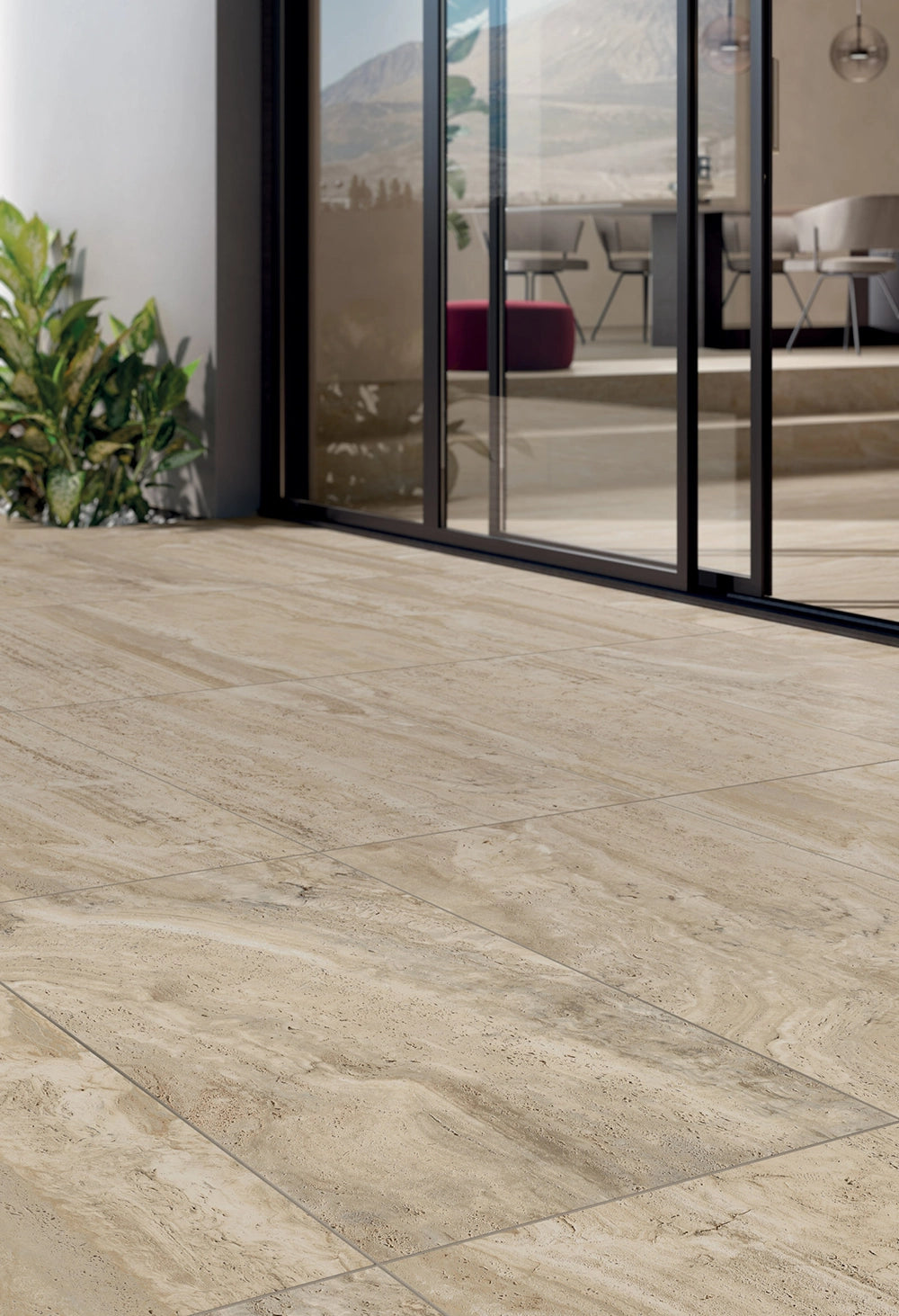 Flaviker Navona - Honey Vein - Vloertegel - 80x80cm - Mat - 0005928