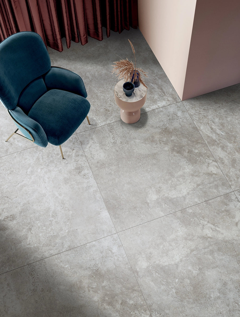 Flaviker Navona - Grey Cross - Vloertegel - 80x80cm - Mat - 0005951