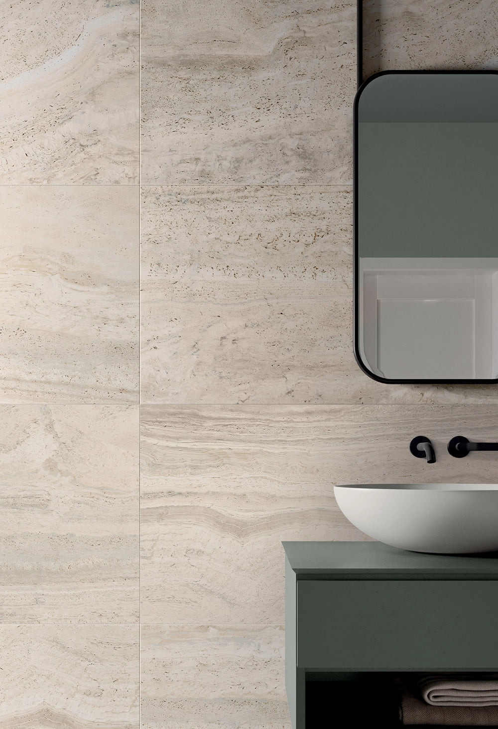 Flaviker Navona - Bone Vein - Vloertegel - 120x120cm - Mat - 0005209