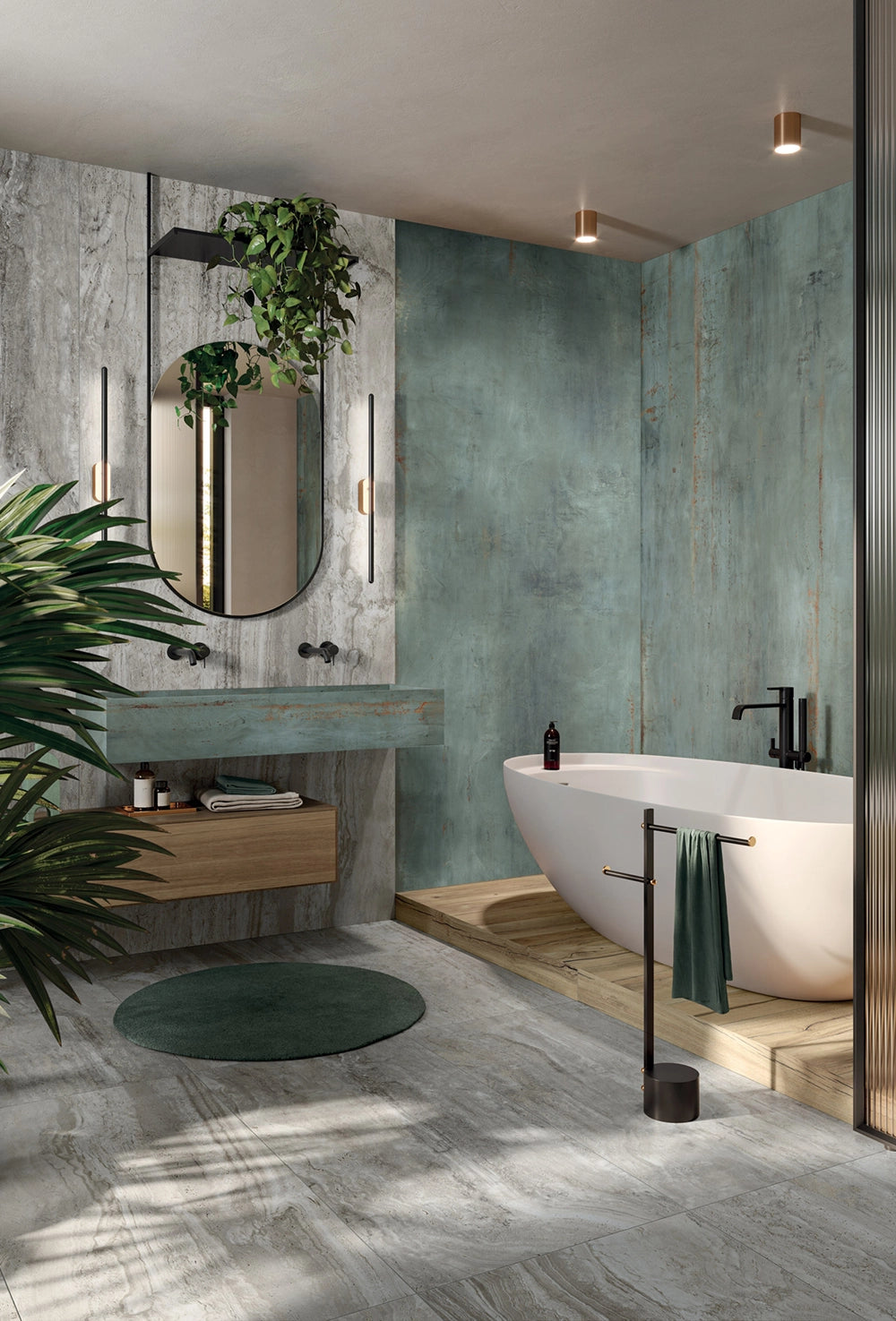 Flaviker Navona - Grey Vein - Plinttegel - 5,5x80cm - Mat - 0006780