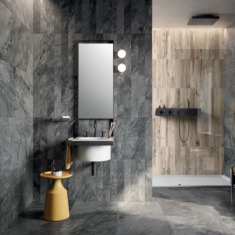 Flaviker Blue Savoy - Graphite - Vloertegel - 60x60cm - Mat - PF60007789