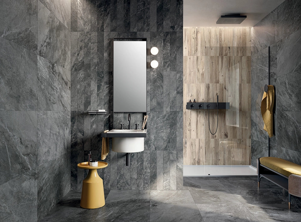Flaviker Blue Savoy - Graphite - Vloertegel - 60x120cm - Mat - 0007822