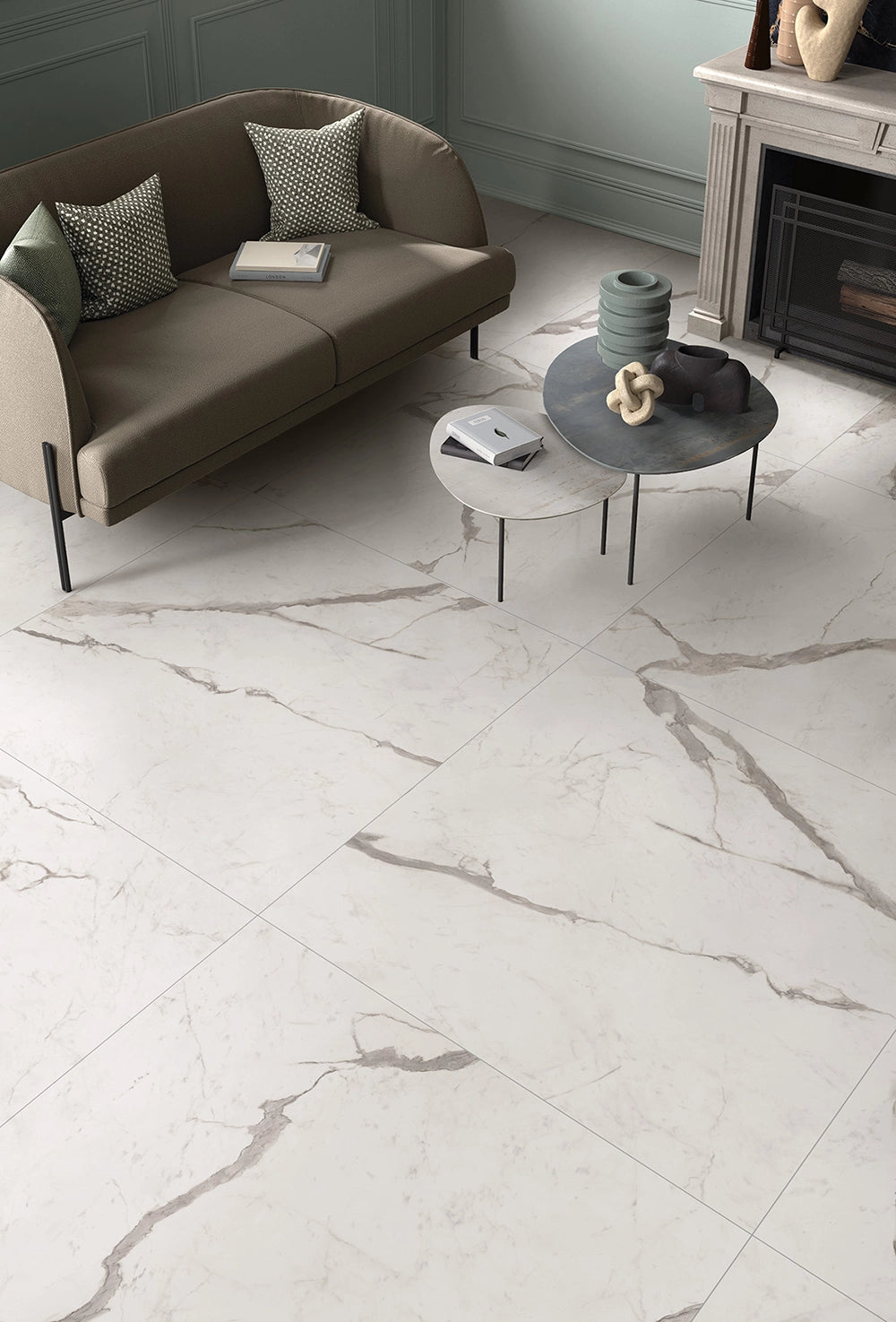 Flaviker Supreme Evo - Statuario Superior - Vloertegel - 120x120cm - Mat - 0005726