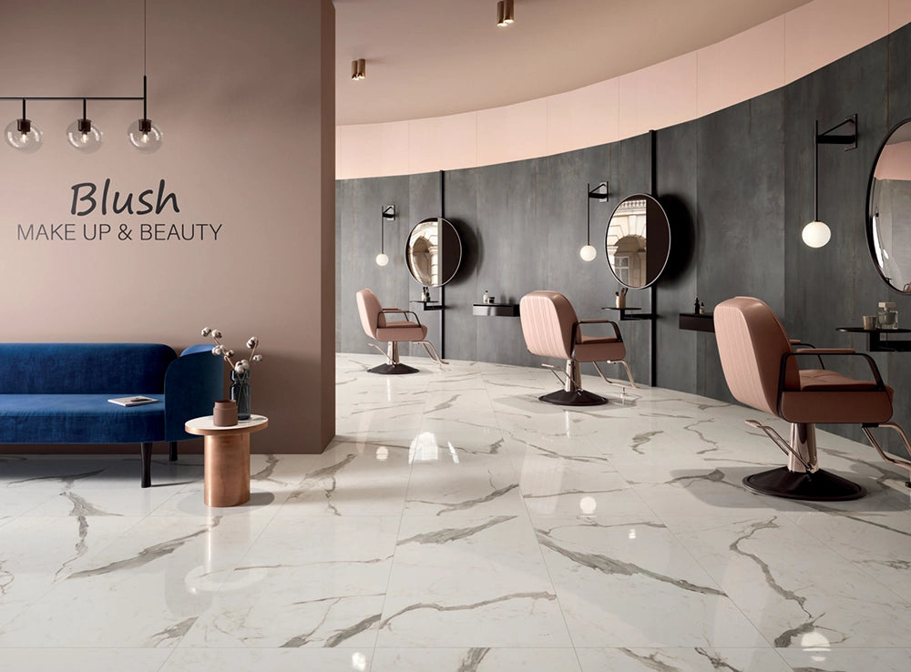 Flaviker Supreme Evo - Statuario Superior - Plinttegel - 5,5x120cm - Gepolijst - 0004909