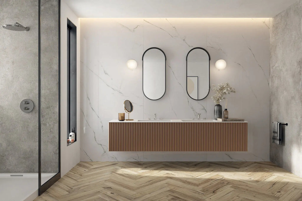 Flaviker Supreme Evo - Statuario Superior - Vloertegel - 120x280cm - Glans - 0008701