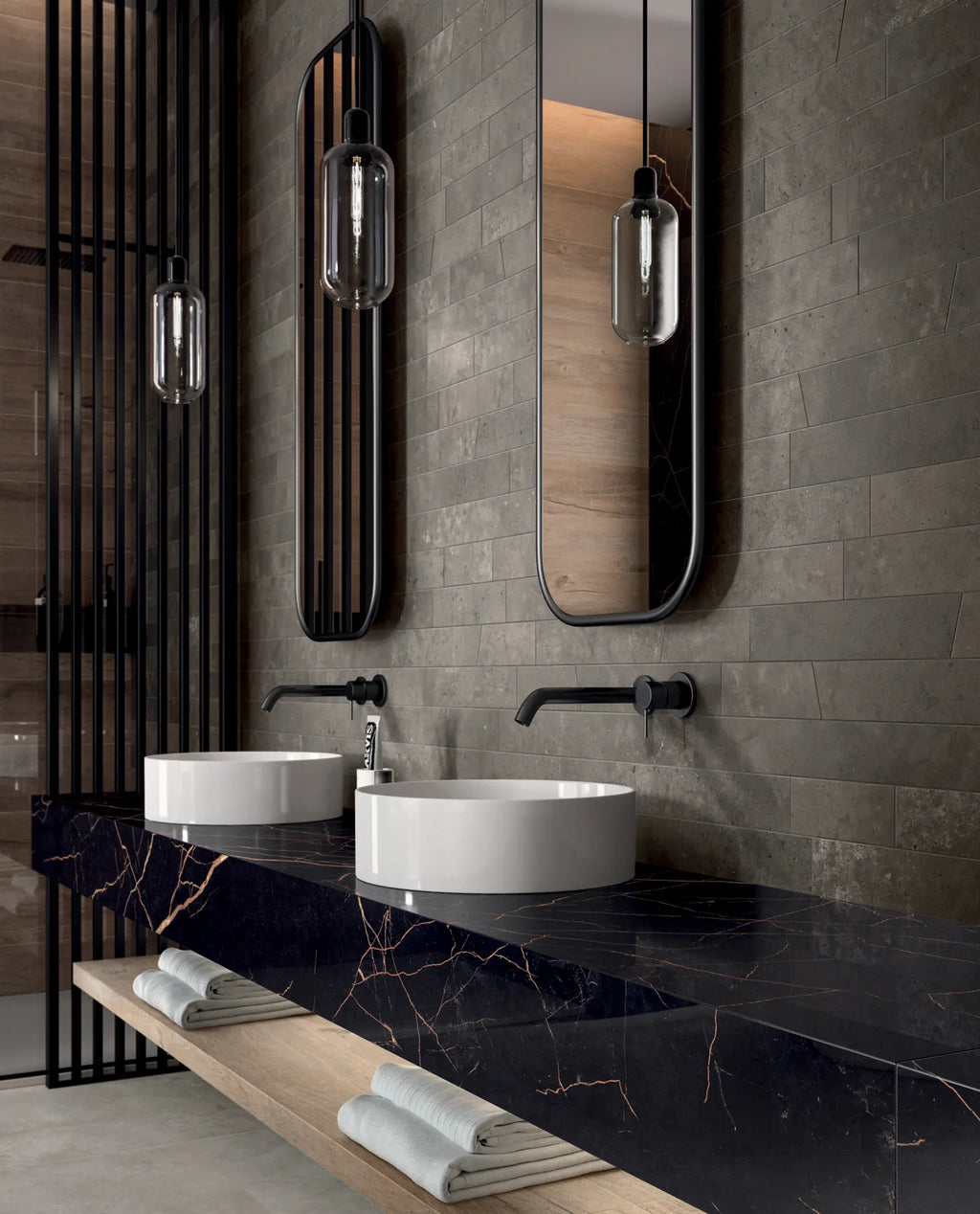 Flaviker Supreme Evo - Noir Laurant - Vloertegel - 120x280cm - Glans - 0008131