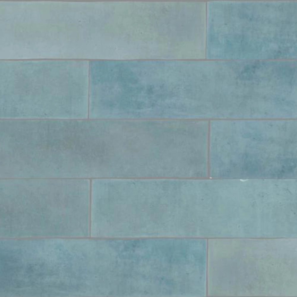 Revoir Paris Atelier - Turquoise - Wandtegel - 6,2x25cm - Mat - WW_018